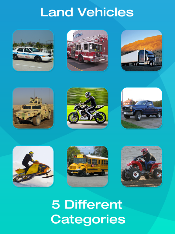 Vehicle Flashcards for Kids, Babies or Toddlers iPad screenshot 4 - Education app