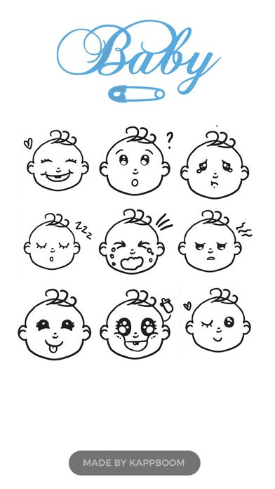 Screenshot #1 pour Baby Emojis by Kappboom