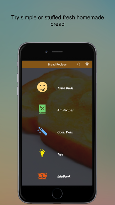 Screenshot #1 pour Bread Recipes SMART Cookbook