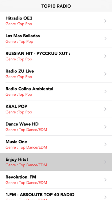 Screenshot #2 pour Top 10 Radio:Online Internet FM LIVE stations Free
