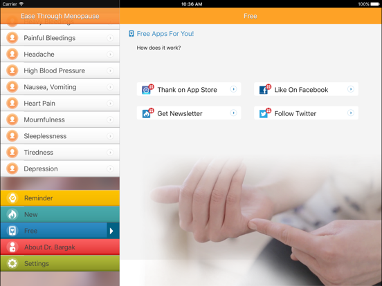 Ease Through Menopause - Relief Massage Points! iPad screenshot