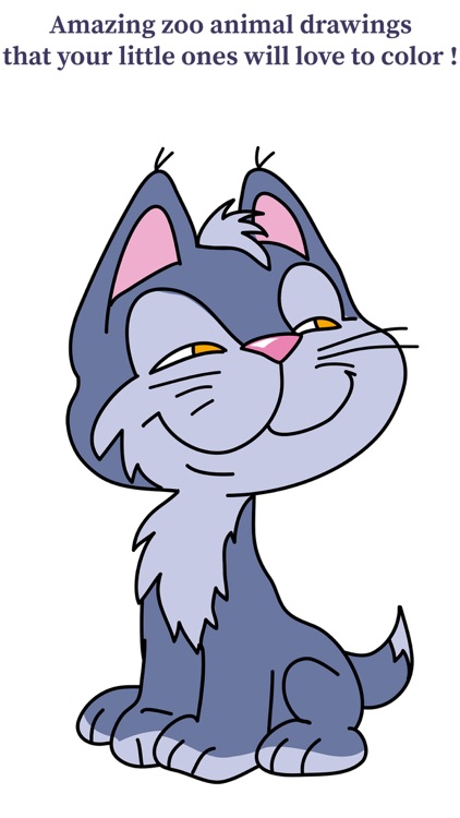 Kids Tap to Color - Zoo Coloring Book For Kids screenshot-3