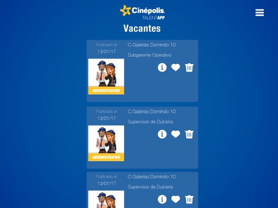 Cinépolis TalentApp iPad screenshot 4