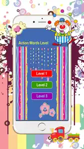 Kids Spelling Action Words Worksheets With Picture screenshot #1 for iPhone