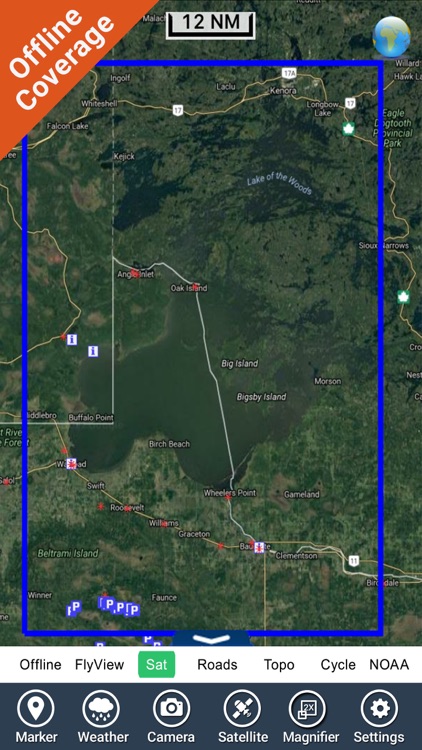 Boating Lake of the Woods GPS map Fishing chart screenshot-4