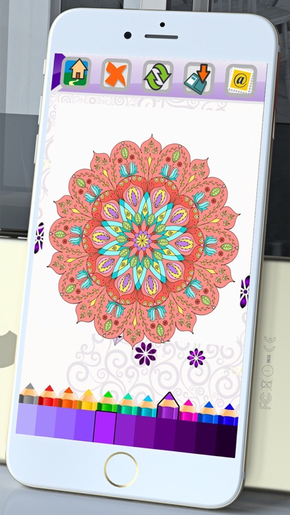 Mandala Coloring Book Adults Calm Color Therapy screenshot-3