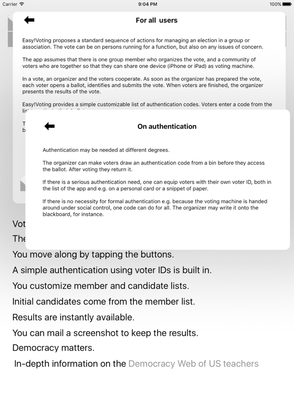 Screenshot #5 pour Easy!Voting - voting machine for communities