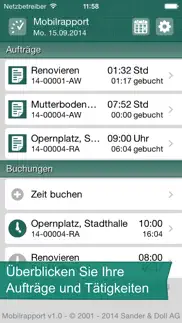mobilrapport pro iphone bildschirmfoto 1