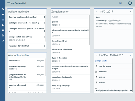CareConnect iPad app afbeelding 2