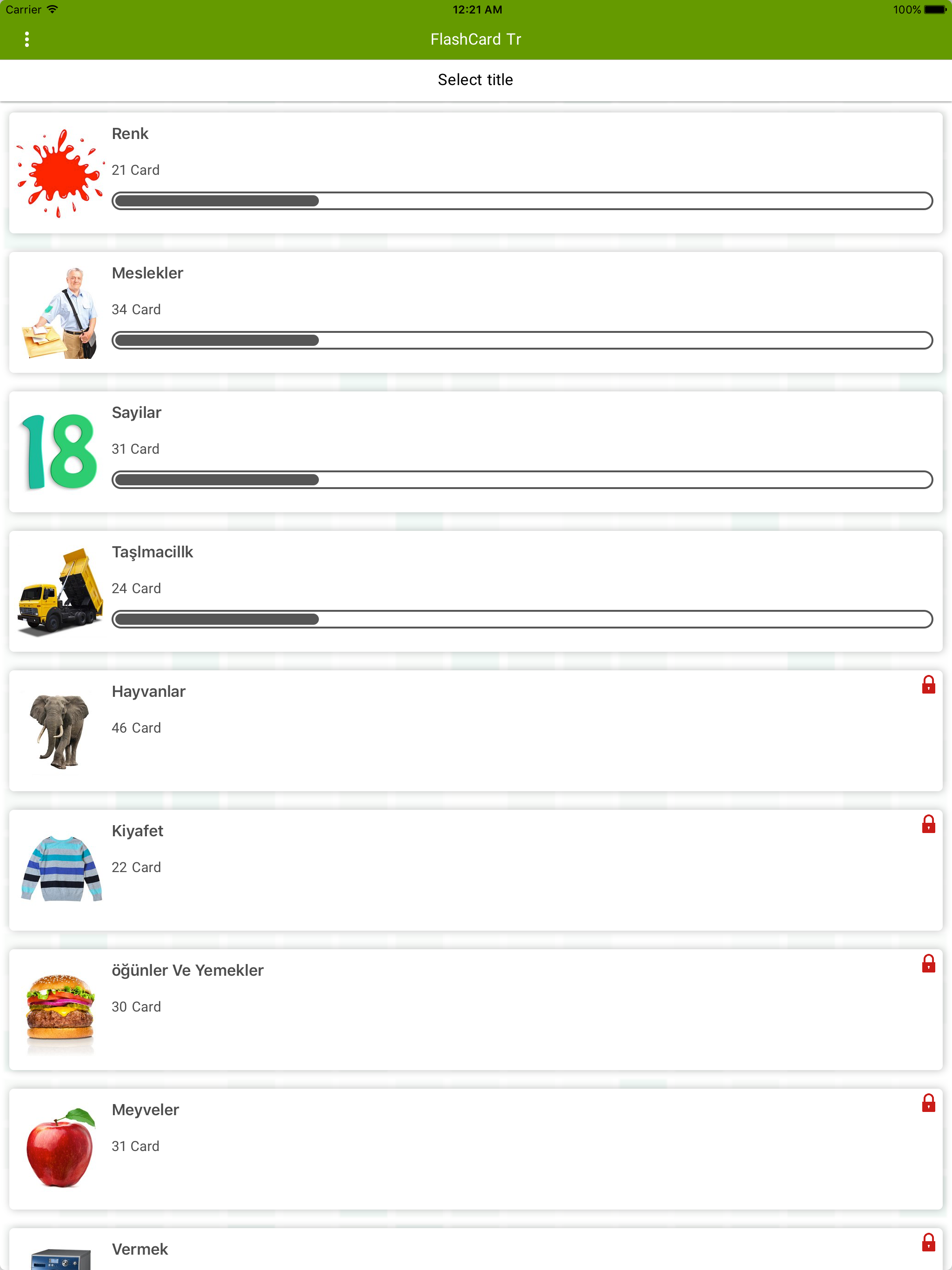 Turkish Flashcard for Learning screenshot 7