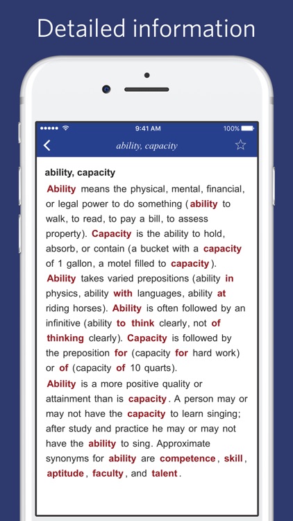 Problem words dictionary