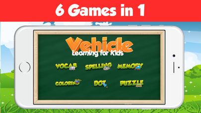 Screenshot #1 pour Véhicules prénom Premier Mots Tout-petits Jeux