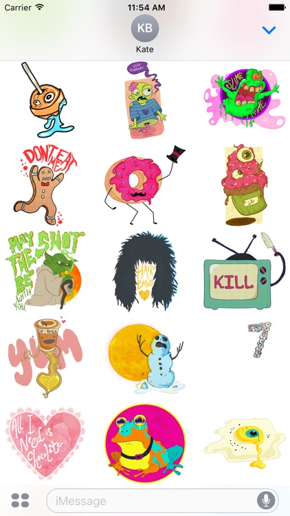Not Edible - Redbubble sticker pack