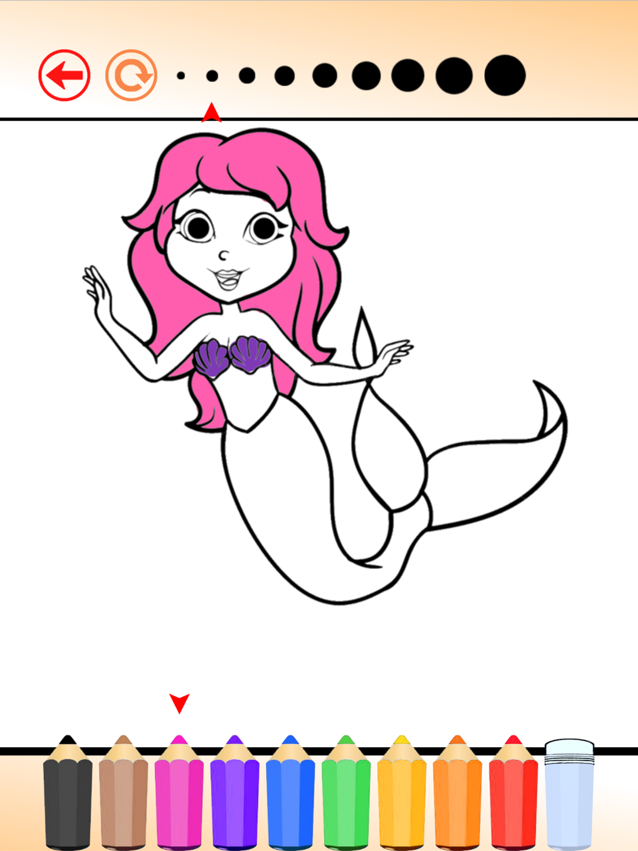 Princess Mermaid - Coloring book for me & children screenshot 6
