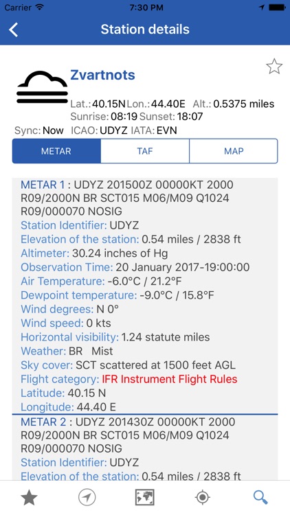 NOAA Aviation Live Sky Weather