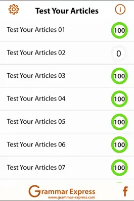 Game screenshot Test Your Articles Lite apk