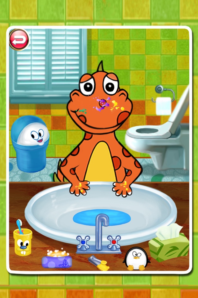 Dino Bath & Dress Up- Potty training game for kids screenshot 3