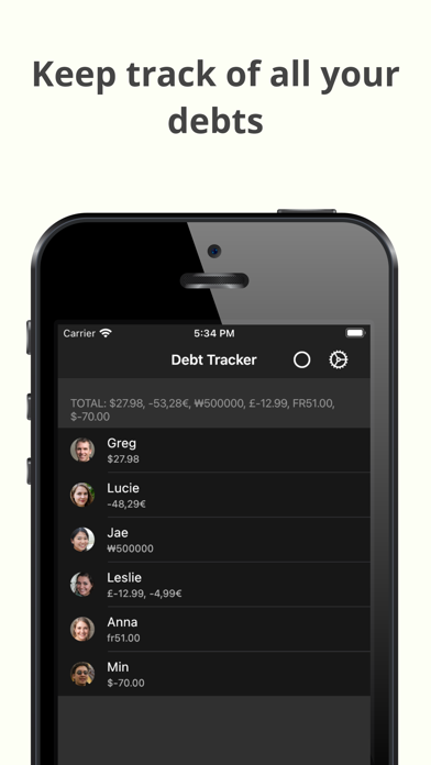 Debt Tracker - Debt payoff Screenshot 1 - AppWisp.com