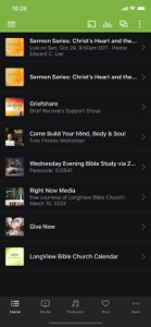 LongView Bible Church screenshot #1 for iPhone