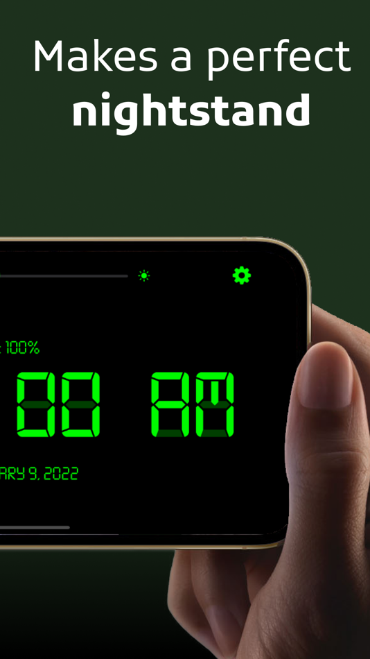 #2. Digital Clock: Night Stand-by (iOS) 由: Yury Vashchylau