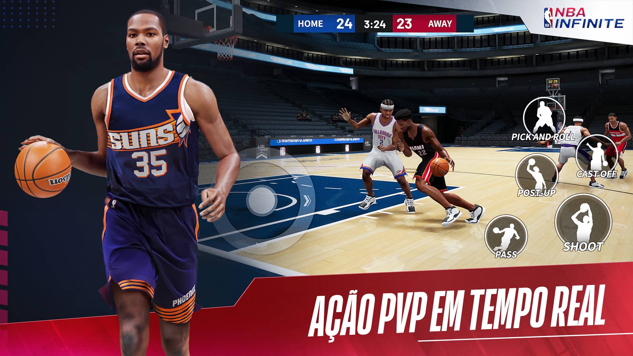 Screenshot do app NBA Infinite