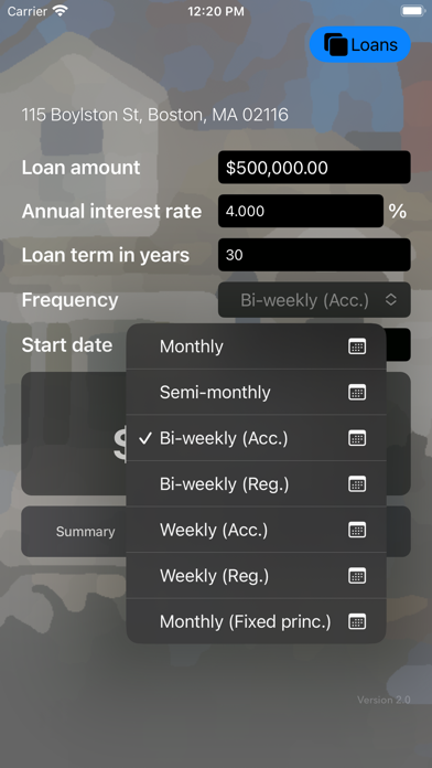 Mortgage Payoff Track Screenshot