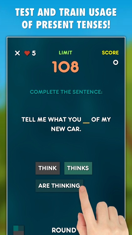 Present Tenses Grammar Test