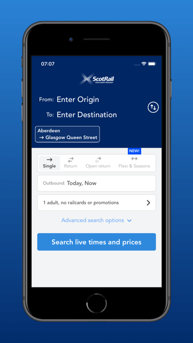 ScotRail Train Times & Tickets Screenshot