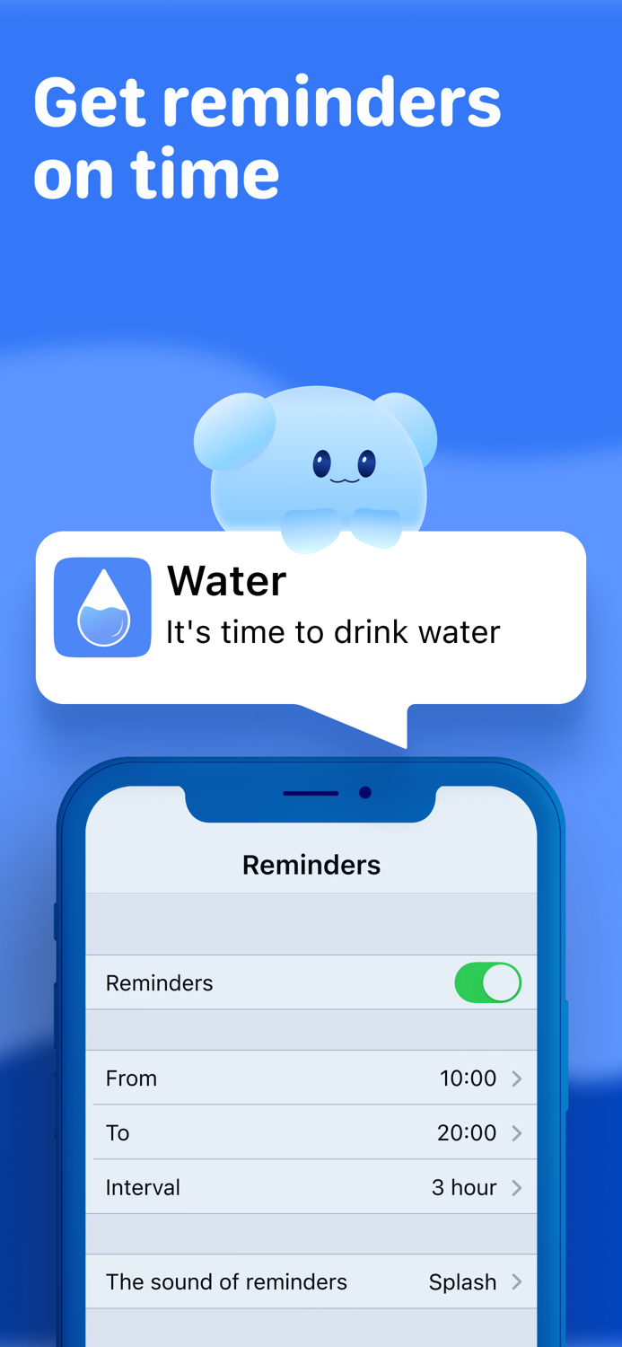 Water Tracker. Drink Reminder
