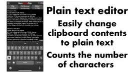 plain text editor nonstyleclip iphone screenshot 1