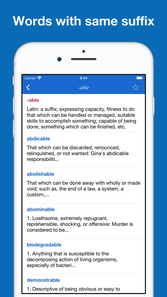 #2. English Prefixes & Suffixes (iOS) 由: Bui Hoai Trang