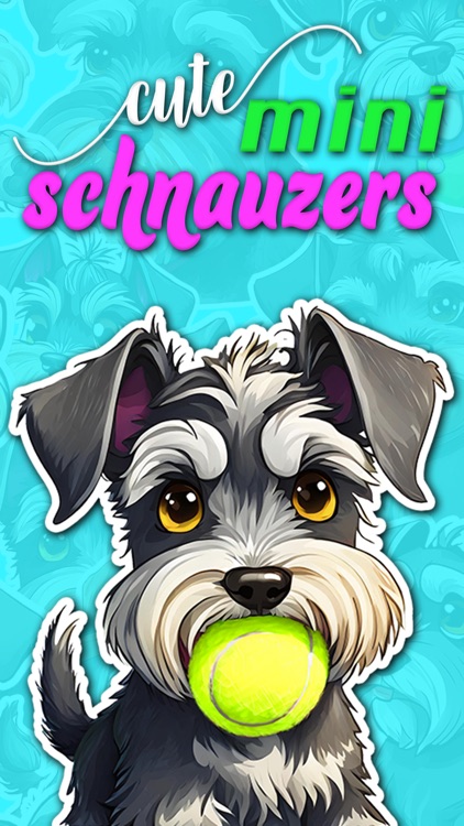 Cute Schnauzers Stickers