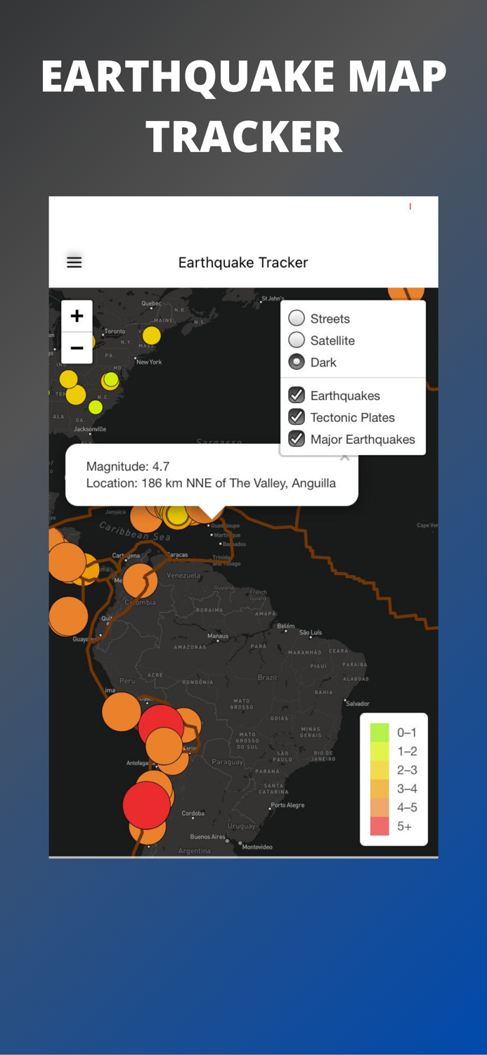 Earthquake Map Tracker