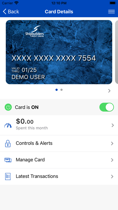 SCU CardManager Screenshot