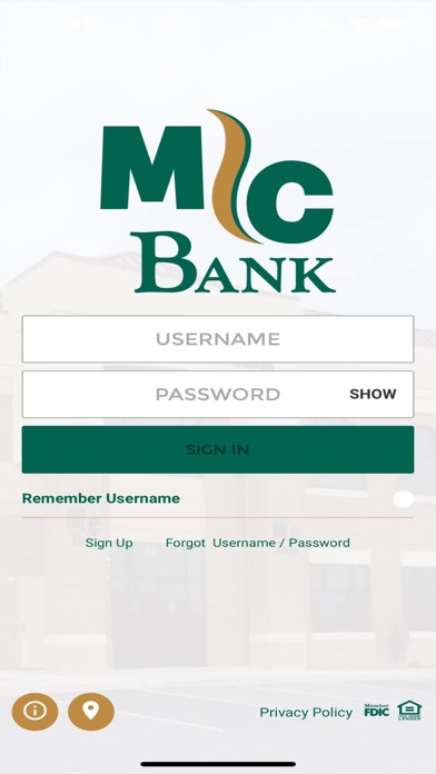 Marion Center Bank Mobile Screenshot