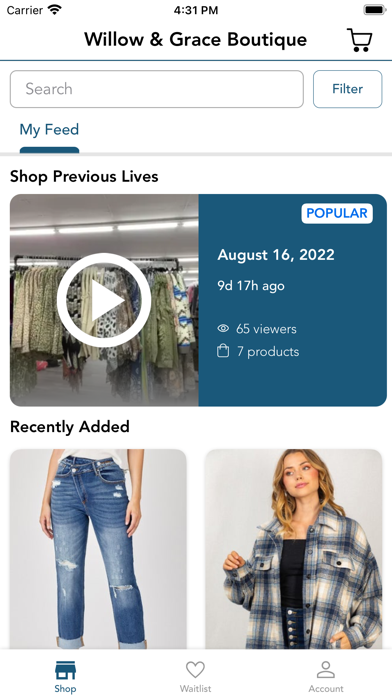 Willow & Grace Boutique Screenshot
