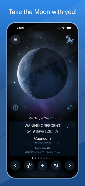 ‎Deluxe Moon Pro • App & Widget Screenshot