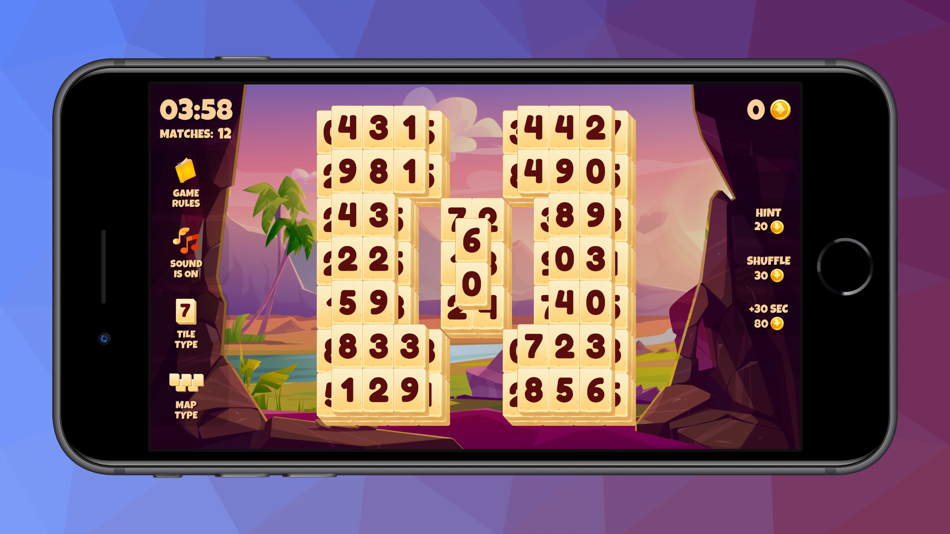 #4. Mahjong With Numbers (iOS) 来自: Vanja Milivojevic