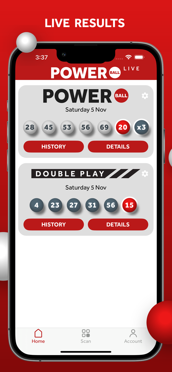 Powerball Live Ticket Scanner