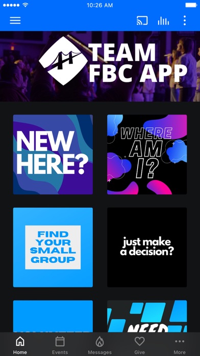 Team FBC App Screenshot