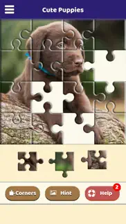 cute puppies jigsaw puzzle iphone screenshot 2