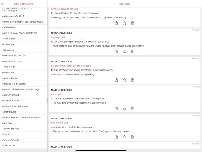 Business - Negotiation idioms