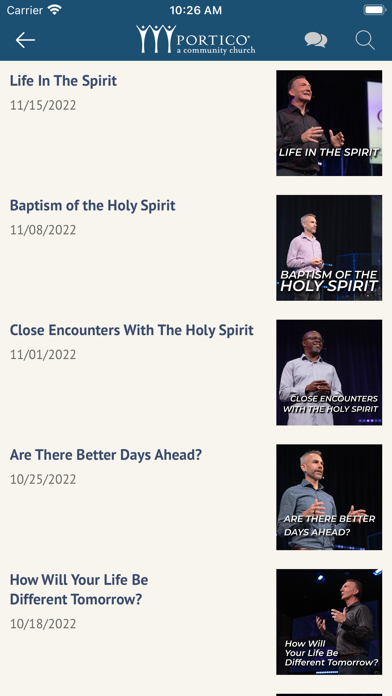 PORTICO Church Screenshot