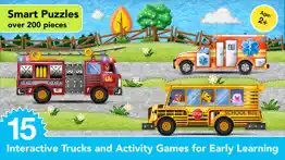 kids vehicles fire truck games iphone screenshot 2