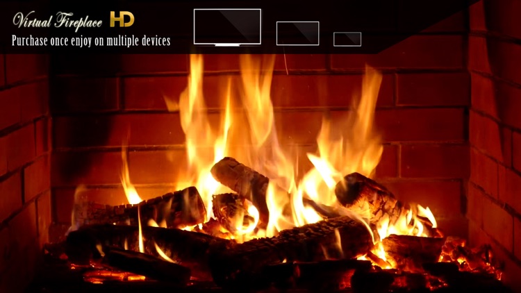 Virtual Fireplace In HD