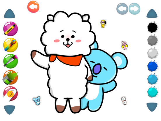 5000 Collections Coloring Bt21  Latest HD