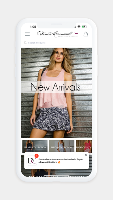 Denise Cronwall Activewear Screenshot