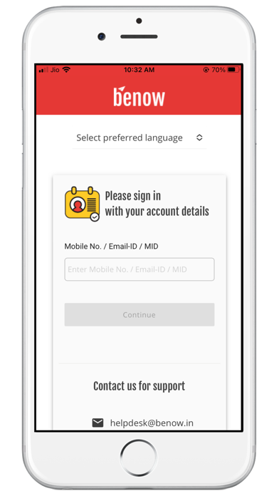 Benow Merchant App Screenshot