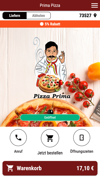 Prima Pizza Gmünd Screenshot