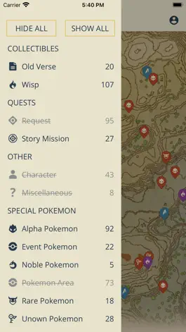 Game screenshot MapGenie: Arceus Map apk